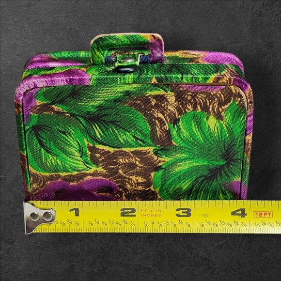 Vintage Mini Address Book Floral Suitcase With Pencil Snap Closure Unwritten In - Picture 9 of 10